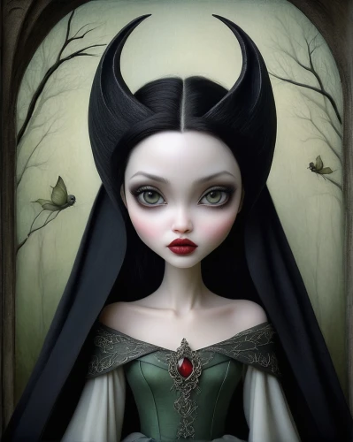 demoness,gothic woman,gothic portrait,malefic,hekate,maleficent,hecate,morwen,nimue,pernicious,evil fairy,vampire lady,darkling,goth woman,drusilla,arachne,vampy,dollmaker,elenore,vampire woman,Illustration,Abstract Fantasy,Abstract Fantasy 14