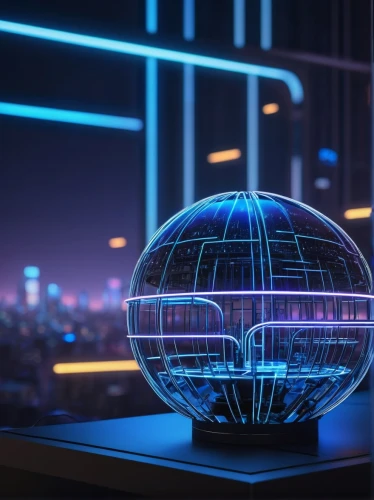 coruscant,technosphere,glass sphere,alderaan,coruscating,tron,cybercity,cyberview,lensball,space ship model,futuristic landscape,mirror ball,prism ball,christmas globe,epcot ball,orb,cyberscope,renderman,glass ball,futuristic,Illustration,American Style,American Style 06