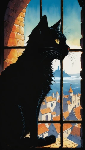 blacksad,hildebrandt,nederpelt,ravenpaw,cat european,bulgakov,kittelsen,seregil,black cat,schuitema,dubbeldam,tigerstar,the cat,schuiten,felino,shadowclan,shadowcat,cat frame,magpie cat,cathala,Illustration,Realistic Fantasy,Realistic Fantasy 06