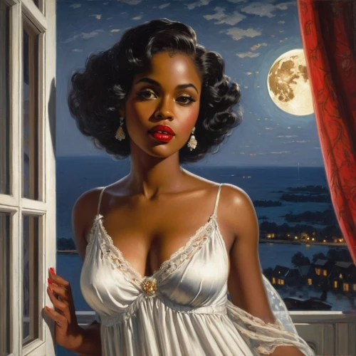 retro pin up girl,valentine pin up,african american woman,valentine day's pin up,christmas pin up girl,pin up girl,whitmore,tiana,leontyne,pin-up girl,pin ups,sarah vaughan,retro pin up girls,moonstruck,pin up christmas girl,tretchikoff,ester williams-hollywood,beautiful african american women,oshun,vintage woman,Art,Classical Oil Painting,Classical Oil Painting 15