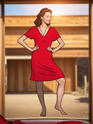 rotoscope,rotoscoped,man in red dress,rotoscoping,girl in red dress,fashion vector,retro 1950's clip art,viminacium,derivable,dressup,art deco background,sprint woman,woman's legs,woman walking,reimposing,advertising figure,hypocaust,pregnant woman icon,red background,on a red background,Photography,General,Realistic