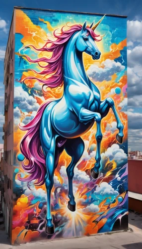 colorful horse,painted horse,pegasys,pegaso,unicorn art,skyhorse,welin,cheval,dream horse,grafite,carnival horse,pegasus,frison,streetart,fire horse,equus,wildhorse,graffiti art,equine,laughing horse,Conceptual Art,Graffiti Art,Graffiti Art 09