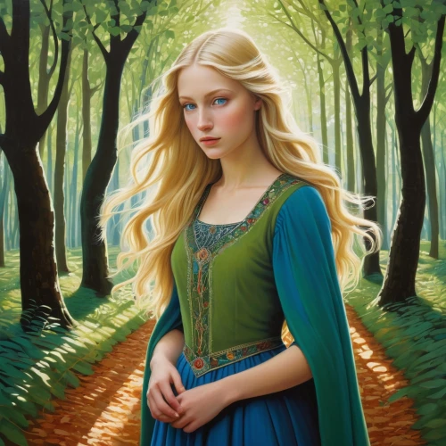 finrod,ellinor,eilonwy,galadriel,margaery,glorfindel,margairaz,fantasy portrait,lorien,girl with tree,elenore,noldor,sigyn,frigga,isolde,fairy tale character,elvish,behenna,mystical portrait of a girl,reynir,Art,Artistic Painting,Artistic Painting 29