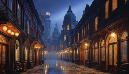 theed,medieval street,waterdeep,speicherstadt,dishonored,the cobbled streets,diagon,schuitema,delft,ravenloft,bioshock,arkham,hogwarts,bremen,schuiten,dickensian,fantasy picture,fantasy city,darktown,merula,Conceptual Art,Sci-Fi,Sci-Fi 16