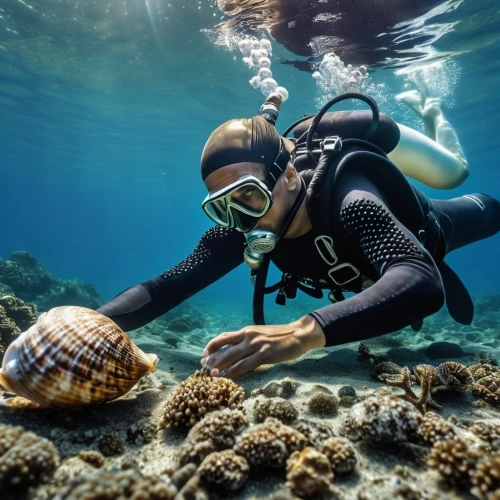 snorkelers,scalloping,snorkeling,scallopers,scuba diving,sidemount,shell seekers,snorkelling,sea life underwater,garden cone snail,marine gastropods,underwater background,snorkeled,snorkeler,marine life,lembeh,divemaster,coral reefs,underwater world,under water,Photography,General,Realistic