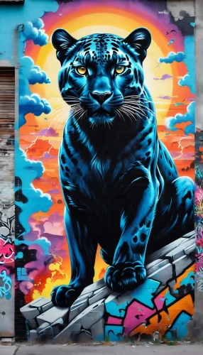 blue tiger,panthera,pointz,welin,roa,grafite,tigor,tigr,tigris,tigre,panther,graffiti art,tigon,felino,jaguares,panthers,jaguars,macan,tigar,a tiger,Conceptual Art,Graffiti Art,Graffiti Art 09