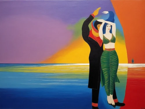 dancing couple,dance with canvases,vettriano,mousseau,fauvism,pasodoble,oil painting on canvas,oil on canvas,dancers,argentinian tango,woman hanging clothes,kitaj,fauvist,milonga,hoyland,young couple,balletto,modern pop art,amants,contradanza,Illustration,Retro,Retro 26