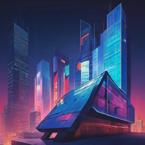 cybercity,futuristic architecture,futuristic,futuristic art museum,cyberport,hypermodern,futuristic landscape,cybertown,synth,skyscraper,cyberpunk,metropolis,electrohome,polara,guangzhou,futurist,cyberia,angular,shanghai,glass building,Art,Artistic Painting,Artistic Painting 43