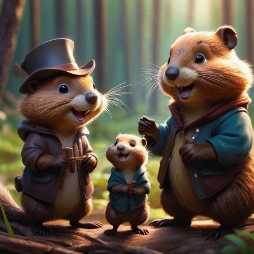 chipmunks,munks,children's background,woodland animals,disneynature,dormice,groundhogs,talespin,cute cartoon image,kids illustration,explorers,chipettes,paddington,rodents,pikas,racoons,villagers,hamsterdam,cute animals,punxsutawney,Conceptual Art,Fantasy,Fantasy 03