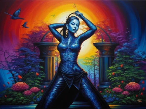 diamanda,neon body painting,fantasy art,fantasy picture,dakini,blue enchantress,bodypainting,vampira,fantasy woman,secret garden of venus,bodypaint,kalinda,biophilia,dita,nephthys,glatorian,fantasy portrait,akasha,femme fatale,elvira,Illustration,Realistic Fantasy,Realistic Fantasy 25