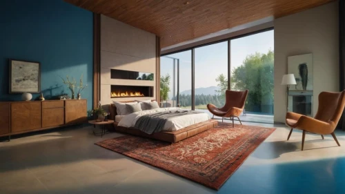 modern room,interior modern design,mid century modern,mid century house,minotti,home interior,modern living room,contemporary decor,modern decor,mahdavi,great room,livingroom,sitting room,living room,interior design,mid century,hardwood floors,blue room,scandinavian style,vitra