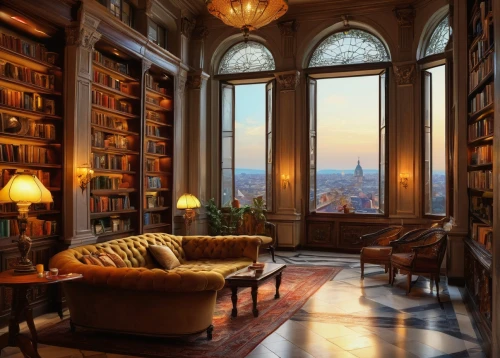 reading room,bookshelves,bookcases,book wallpaper,bookcase,study room,bibliophile,book wall,great room,bookish,bookshelf,alcove,athenaeum,livingroom,sitting room,bibliophiles,celsus library,bibliotheca,old library,windows wallpaper,Illustration,Realistic Fantasy,Realistic Fantasy 30