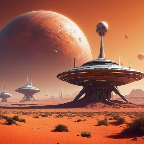 barsoom,red planet,alien planet,homeworlds,futuristic landscape,alien world,homeworld,interplanetary,gallifrey,planet mars,farpoint,martians,spaceport,extrasolar,extraterrestrial life,deltha,mars probe,martian,ringworld,mission to mars,Conceptual Art,Sci-Fi,Sci-Fi 12