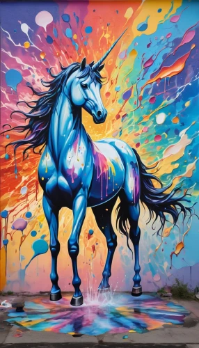 colorful horse,painted horse,unicorn art,pegasys,rainbow unicorn,carnival horse,unicorn,unicorn background,unicorn and rainbow,dream horse,pegaso,pegasus,graffiti art,cheval,grafite,laughing horse,skyhorse,chevaux,frison,carousel horse,Conceptual Art,Graffiti Art,Graffiti Art 08