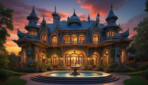 fairy tale castle,fairytale castle,castlevania,victorian,witch's house,gold castle,victorian house,3d fantasy,ghost castle,victoriana,fantasy picture,fantasy city,castle of the corvin,haunted castle,palaces,fantasy world,dreamhouse,magic castle,fairy tale,arcadia,Conceptual Art,Graffiti Art,Graffiti Art 05