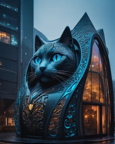 citycat,cat european,housecat,felino,asian architecture,suara,lucky cat,cat image,glass yard ornament,street cat,cat sparrow,cat with blue eyes,futuristic architecture,miao,blue eyes cat,worldcat,catterson,futuristic art museum,cattery,cathair,Illustration,Abstract Fantasy,Abstract Fantasy 16