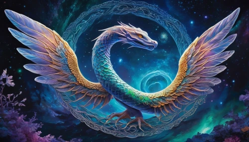 khaldei,painted dragon,kukulkan,quetzalcoatl,constellation swan,garuda,dragon,wyvern,saphira,eragon,dragonja,dragonair,uniphoenix,brisingr,dragon design,qidra,typhon,wyrm,basilisk,draco,Illustration,Realistic Fantasy,Realistic Fantasy 20