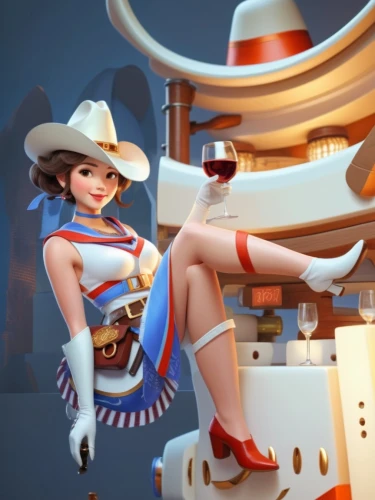 retro girl,retro woman,lady medic,retro pin up girl,retro women,cowgirl,retro pin up girls,bombshells,delta sailor,caitlyn,pin-up girl,cowgirls,pin-up girls,cigarette girl,sailor,pin up girl,vector girl,seamico,hatbox,pin ups,Unique,3D,3D Character