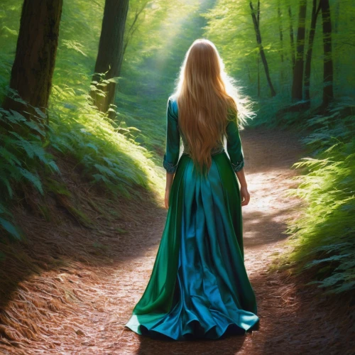 celtic woman,galadriel,faerie,lorien,forest of dreams,margaery,elven forest,faery,forest path,the mystical path,finrod,fantasy picture,elfland,mirkwood,margairaz,enchanted forest,enchanted,girl in a long dress,mystical portrait of a girl,morgause,Conceptual Art,Daily,Daily 32