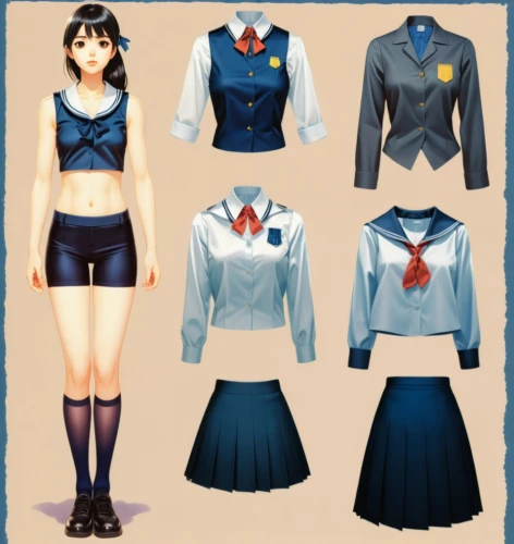 uniforms,school clothes,police uniforms,derivable,kantai collection sailor,women's clothing,anime japanese clothing,a uniform,ladies clothes,dressup,outfits,uniform,attires,shirttails,bodices,clothing,fashionable clothes,cute clothes,clothes,women clothes,Illustration,Japanese style,Japanese Style 10