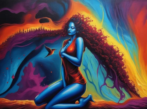 mystique,earth chakra,vodun,aquarius,neon body painting,kaliyuga,heart chakra,sirena,dakini,baoshun,aquarian,amphitrite,danxia,mahadeva,shamanic,soulfire,nakshatras,niobe,ishvara,mahavishnu,Illustration,Realistic Fantasy,Realistic Fantasy 25