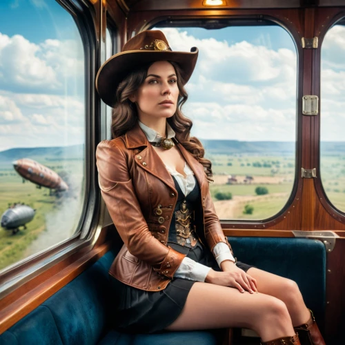 countrywoman,countrywomen,leather hat,petrova,train ride,countrygirl,railway carriage,western,country dress,scherfig,steam train,maramures,steampunk,railtours,tatiana,western riding,red heart on railway,eurostar,cowgirl,caitlyn,Photography,General,Cinematic