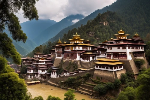 dzongkhag,dzong,trongsa,lukla,dzongsar,malana,bhutan,dzongkhags,gompa,punakha,dzongkha,mongar,lakpa,monasteries,tsechu,khyentse,dorjee,bhutanese,gyalwa,shambhala,Conceptual Art,Oil color,Oil Color 12