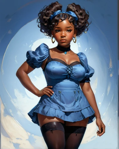 toccara,derivable,azealia,crinoline,krita,petticoat,afrofuturism,lumidee,monifa,valentine pin up,blue enchantress,bioshock,petticoats,rosa 'the fairy,celestina,monique,garcelle,popoola,bluestocking,kunbi,Illustration,American Style,American Style 01