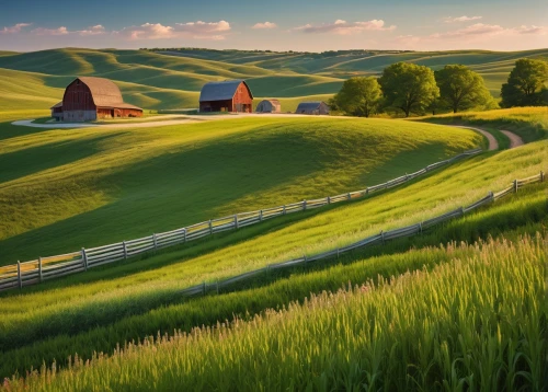 palouse,farm landscape,meadow landscape,rolling hills,rural landscape,green landscape,landscape background,green fields,farmland,windows wallpaper,countryside,bucolic,beautiful landscape,farm background,vegetables landscape,grasslands,moravia,home landscape,grassland,nature landscape,Illustration,Vector,Vector 02