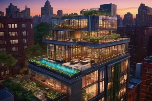 penthouses,tishman,kimmelman,roof garden,hoboken condos for sale,highline,andaz,gansevoort,glass building,balcony garden,lofts,luxury real estate,woodsen,brownstone,sky apartment,luxury property,conservancy,stuyvesant,hearst,nycha,Illustration,Realistic Fantasy,Realistic Fantasy 21