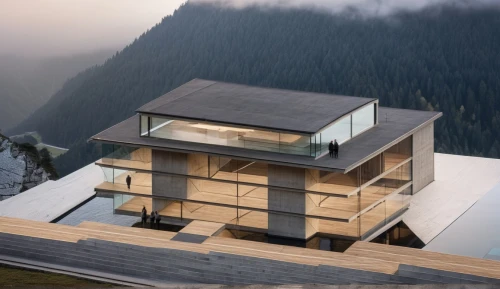 cubic house,house in mountains,house in the mountains,snohetta,modern house,timber house,modern architecture,cube house,cantilevered,cantilevers,zumthor,dunes house,frame house,swiss house,prefab,wooden house,mountain hut,cube stilt houses,passivhaus,bohlin,Photography,General,Realistic