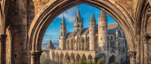 hogwarts,diagon,ghent,wizarding,spires,cathedrals,mugglenet,mont saint michel,neogothic,ely,bayeux,pointed arch,cinderella's castle,rouen,oxbridge,tirith,fairy tale castle,buttressing,notre dame,mont st michel,Conceptual Art,Graffiti Art,Graffiti Art 07