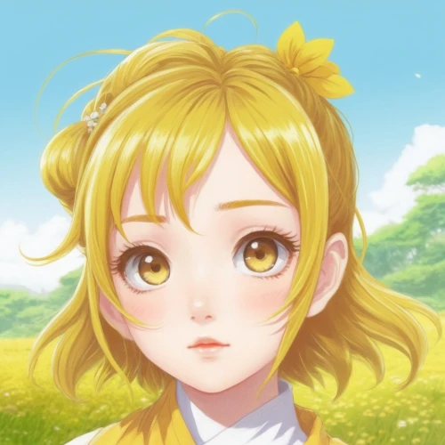 kke,shinobu,mari,sonika,citrina,yellow rose background,sylvania,aiolia,jessamine,kaho,kirara,yellow petals,peria,cecilia,kii,miwa,lissa,haruno,yellow petal,yang,Illustration,Japanese style,Japanese Style 18