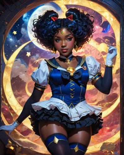 ororo,zatanna,kori,carmelita,chunli,shimei,afrofuturism,popoola,lumidee,monique,teairra,esmeralda,azamiyah,domino,magicienne,funmi,zatara,niya,felicia,maria bayo,Illustration,Realistic Fantasy,Realistic Fantasy 32