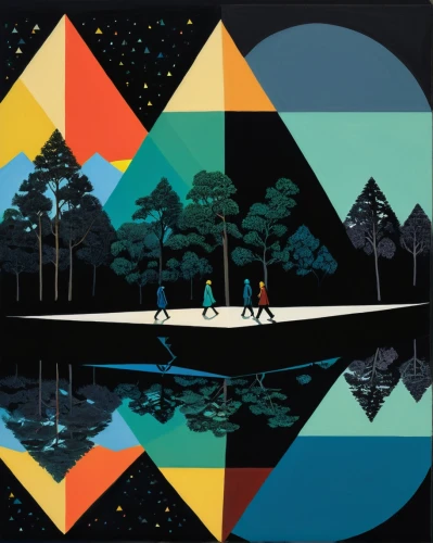 explorable,microworlds,the forests,austra,overland,forest lake,canoers,cartoon forest,forests,orienteer,forest workers,dymaxion,game illustration,gondwanaland,night scene,wanderers,amoled,flammarion,forest walk,hikers,Illustration,Japanese style,Japanese Style 05