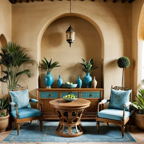 moroccan pattern,patio furniture,alcove,interior decor,outdoor furniture,palmilla,spanish tile,sitting room,cabana,chaise lounge,entryways,antique furniture,entryway,alcoves,decor,houseplants,inglenook,house plants,contemporary decor,turquoise leather,Conceptual Art,Sci-Fi,Sci-Fi 19