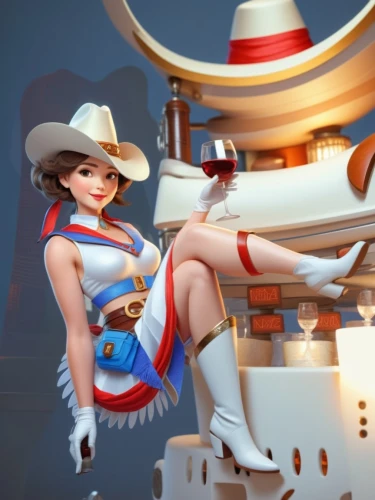 bombshells,lady medic,delta sailor,cowgirl,yeehaw,caitlyn,rockette,retro girl,sailor,mei,texan,rockabella,retro woman,retro pin up girls,retro pin up girl,cindy,cowgirls,retro women,cowpoke,pin ups,Unique,3D,3D Character