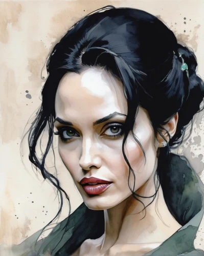 rey,padukone,digital painting,arwen,rone,world digital painting,girl portrait,photo painting,longhena,behenna,angelina,woman portrait,kahlan,famke,lotus art drawing,kommuna,digital art,overpainting,jolie,fantasy portrait,Illustration,Paper based,Paper Based 05