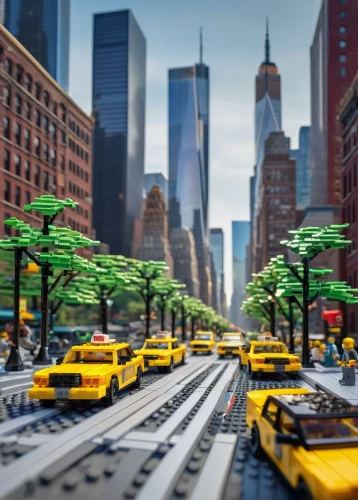 tilt shift,lego city,new york taxi,miniature cars,taxicabs,new york streets,manhattan,city scape,cityscapes,city highway,manhattan skyline,micropolis,new york skyline,city blocks,lego background,taxicab,nytr,nyclu,model train,streetcars,Conceptual Art,Fantasy,Fantasy 03