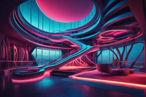 futuristic art museum,spaceship interior,ufo interior,futuristic architecture,futuristic landscape,sky space concept,graecorum,nightclub,lair,3d fantasy,futuristic,fractal environment,neon coffee,arcology,spaceport,hypermodern,futurist,mahdavi,stage design,synth,Illustration,Realistic Fantasy,Realistic Fantasy 40