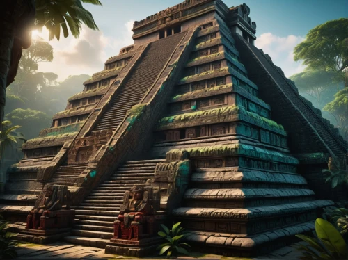 tikal,pakal,chichen itza,yavin,amazonica,mayan,ziggurat,aztec,kukulkan,step pyramid,ziggurats,rathas,mesoamerican,palenque,calakmul,azteca,mexica,huastec,bonampak,tempel,Photography,General,Sci-Fi