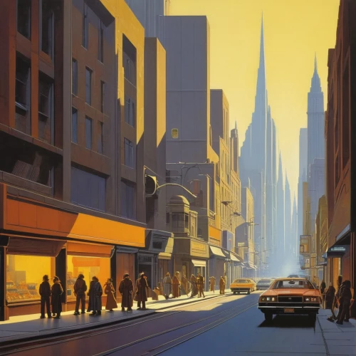 mcquarrie,cityscape,hildebrandt,coruscant,chrysler building,schuitema,schuiten,city scape,mancunian,mcquary,coruscating,san francisco,evening city,metropolis,pgh,cityscapes,shanghai,mcquade,travel poster,urban,Conceptual Art,Sci-Fi,Sci-Fi 15