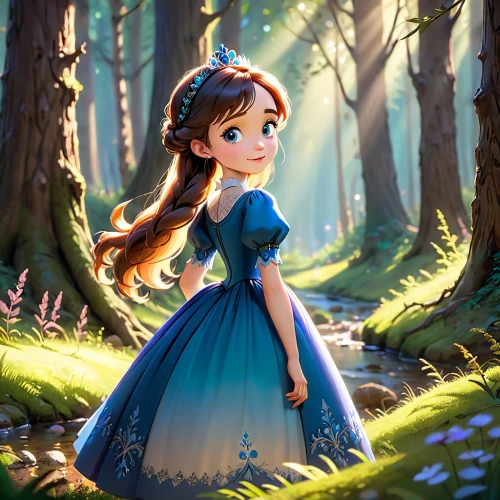 princess anna,princess sofia,cinderella,belle,fairy tale character,rapunzel,a girl in a dress,principessa,storybook character,ballerina in the woods,dorthy,serafina,fairy tale,little princess,in the forest,fairytale,girl in a long dress,elsa,ballgown,liesl,Anime,Anime,Cartoon