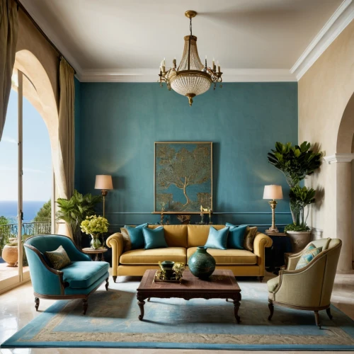 sitting room,fromental,mahdavi,interior decor,blue room,bellocchio,rosecliff,living room,interior decoration,mazarine blue,livingroom,stucco wall,great room,interior design,stucco ceiling,gournay,decoratifs,turquoise leather,opulently,decor,Photography,Documentary Photography,Documentary Photography 14