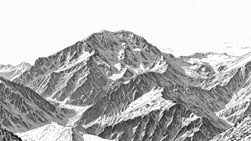 weisshorn,gasherbrum,passu,karakorum,dablam,mountains,karakoram,kangchenjunga,moutains,mountain,mountain slope,aoraki,japanese alps,mountainsides,chugach,mont blanc,mount kahuranaki,mountain ranges,budrus,kintail,Design Sketch,Design Sketch,Black and white Comic