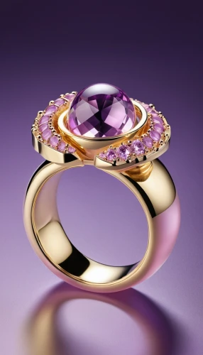 colorful ring,circular ring,ring jewelry,kunzite,ringen,diamond ring,engagement ring,wedding ring,birthstone,mouawad,gold and purple,golden ring,ring,purple and gold,gemology,ring with ornament,nuerburg ring,wavelength,goldring,boucheron,Unique,3D,3D Character