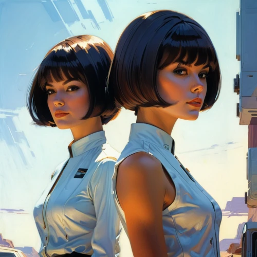 automatons,sci fiction illustration,fembots,futurists,stewardesses,mcquarrie,replicants,cylons,androids,futurians,cyberangels,scifi,sci fi,sci - fi,operators,robotech,policewomen,canonesses,polara,pilots,Conceptual Art,Sci-Fi,Sci-Fi 23