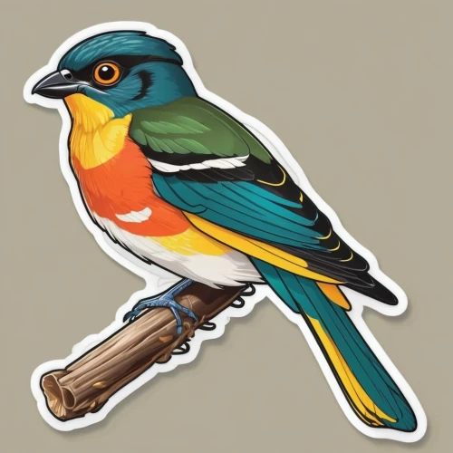 trogons,broadbills,broadbill,hirundo,bird illustration,aracama,bird png,yellow-throated bunting,red-throated barbet,clipart sticker,orange-breasted sunbird,scarpitta,trogon,pteroglossus aracari,pteroglosus aracari,tanagers,collared inca,sterna hirundo,bird robin,caique,Unique,Design,Sticker