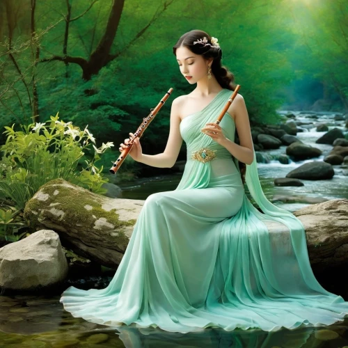 guqin,woman playing violin,violin woman,bamboo flute,the flute,violin player,flute,violinist,gayageum,water nymph,serenade,yingjie,jianyin,playing the violin,xiaofei,saraswati,yifei,celtic woman,violin,xuebing