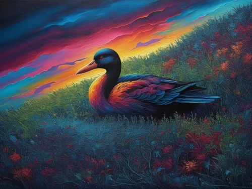 bird painting,red duck,duck on the water,oil painting on canvas,patos,dubbeldam,constellation swan,the head of the swan,swan,oil painting,dodos,the duck,cayuga duck,quackwatch,swan on the lake,swan lake,oil on canvas,gaviota,wild ducks,waterfowl,Illustration,Realistic Fantasy,Realistic Fantasy 25